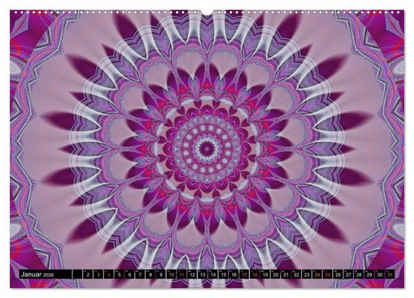 Produktbild: Energie - Mandalas, Spiritualit&auml;t durch die Farbe Lila (hochwertiger Premium Wandkalender 2026 DIN A2 quer), Kunstdruck in Hochglanz