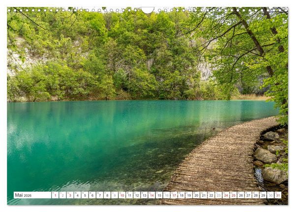 Produktbild: Welterbe in Kroatien - Plitvicer Seen (Wandkalender 2026 DIN A3 quer), CALVENDO Monatskalender