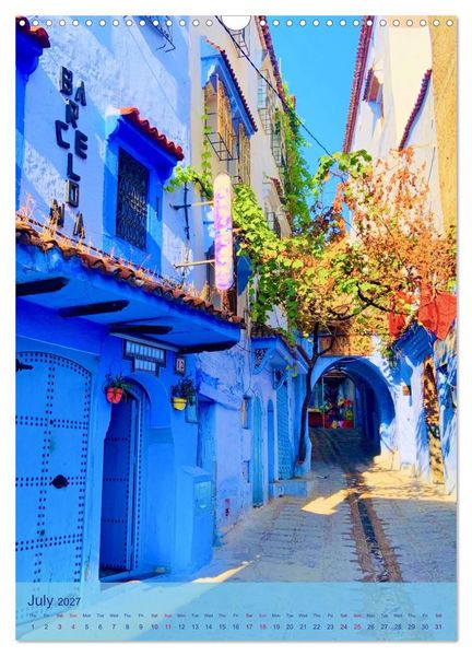Produktbild: Chefchouen - The Blue City (Wall Calendar 2027 DIN A3 portrait), CALVENDO 12 Month Wall Calendar