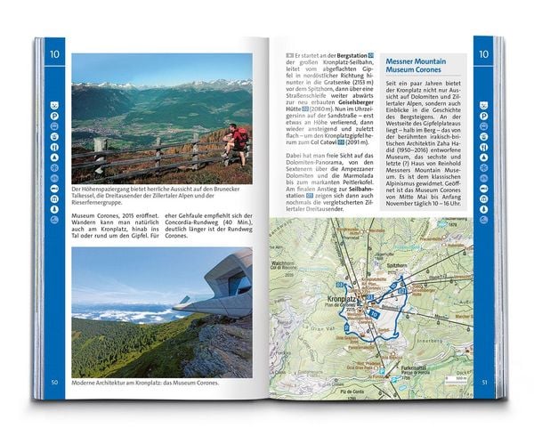 Produktbild: KOMPASS Wanderf&uuml;hrer Pustertal und seine Seitent&auml;ler, Herausragende Dolomiten, 60 Touren mit Extra-Tourenkarte
