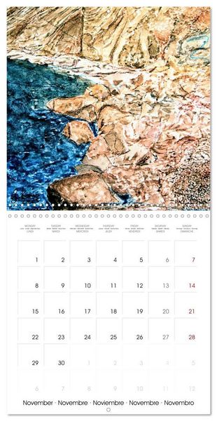 Produktbild: Greek island of Santorini (Wall Calendar 2027 12 &times; 12 Inch) CALVENDO 12 Month Wall Calendar