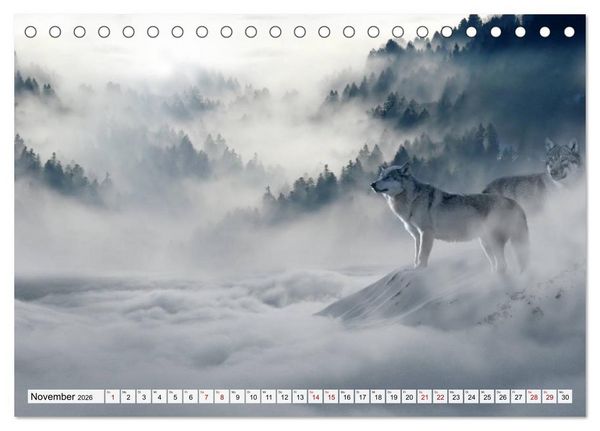 Produktbild: G&ouml;ttererwachen. Die Natur im mystischen Nebel (Tischkalender 2026 DIN A5 quer), CALVENDO Monatskalender