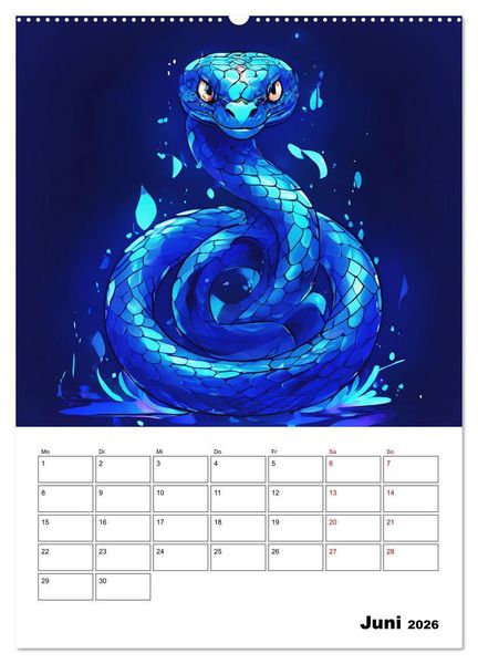 Produktbild: Tierisches Horoskop (hochwertiger Premium Wandkalender 2026 DIN A2 hoch), Kunstdruck in Hochglanz
