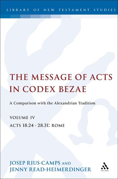 Produktbild: The Message of Acts in Codex Bezae, Volume IV