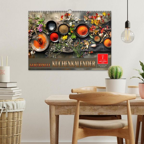 Produktbild: K&uuml;chenkalender Gew&uuml;rzwelt (Wandkalender 2026 DIN A3 quer), CALVENDO Monatskalender