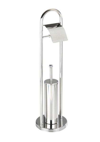 Produktbild: Exclusiv Stand WC-Garnitur Mod. Vasto Edelstahl, rostfrei