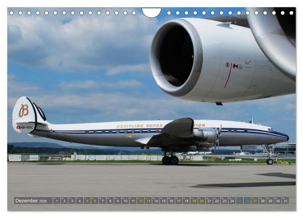 Produktbild: Lockheed Super Constellation HB-RSC (Wandkalender 2026 DIN A4 quer), CALVENDO Monatskalender