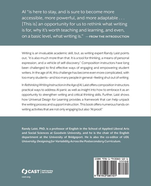 Produktbild: Rethinking Writing Instruction in the Age of AI