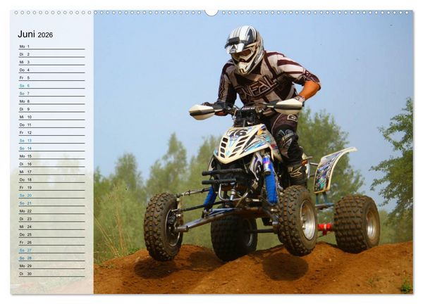 Produktbild: Motocross - tollk&uuml;hne Kerle (hochwertiger Premium Wandkalender 2026 DIN A2 quer), Kunstdruck in Hochglanz