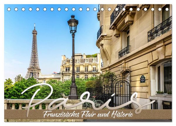 Produktbild: PARIS Franz&ouml;sisches Flair und Historie (Tischkalender 2026 DIN A5 quer), CALVENDO Monatskalender
