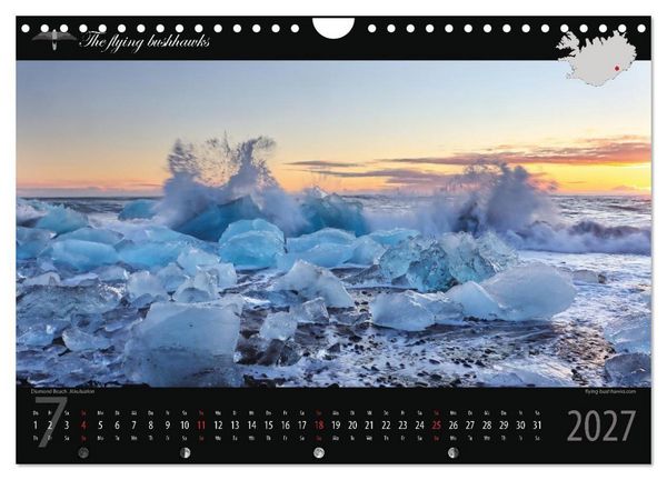 Produktbild: Island Blickwinkel 2027 (Wandkalender 2027 DIN A4 quer), CALVENDO Monatskalender