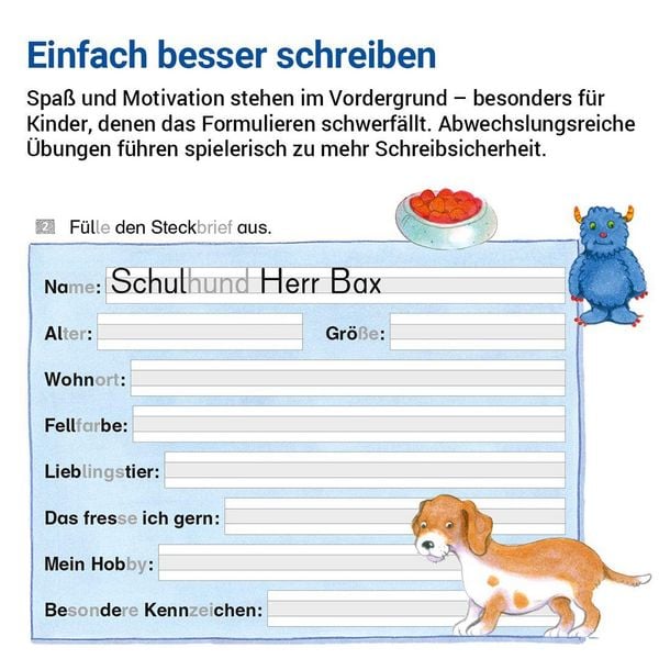 Produktbild: Das &Uuml;bungsheft Texte schreiben 1/2