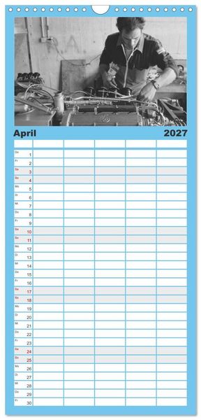 Produktbild: Familienplaner 2027 - Formel, Rennen, Boxengasse 1971-&acute;83 mit 5 Spalten (Wandkalender, 21 x 45 cm) CALVENDO