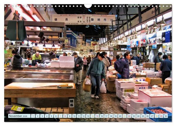 Produktbild: Tokio - Hightech und Menschenmassen (Wandkalender 2026 DIN A3 quer), CALVENDO Monatskalender