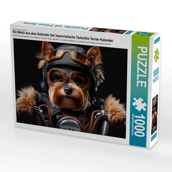 Produktbild: CALVENDO Puzzle Ein Motiv aus dem Kalender Der humoristische Yorkshire Terrier Kalender | 1000 Teile Lege-Gr&ouml;&szlig;e 64x48cm Foto-Puzzle f&uuml;r gl&uuml;ckliche Stunden