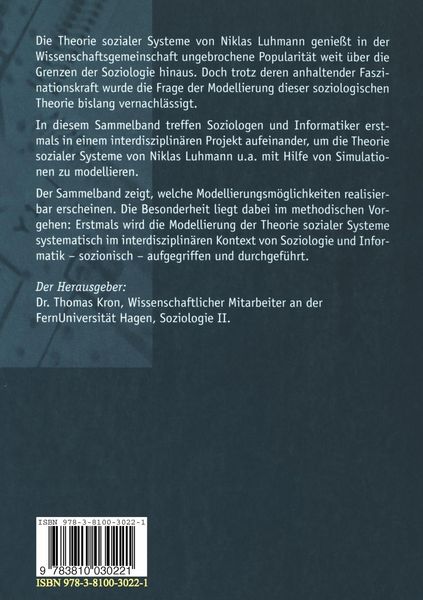 Produktbild: Luhmann modelliert