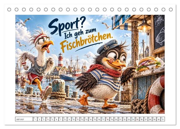 Produktbild: K&uuml;stenk&ouml;ppe (Tischkalender 2027 DIN A5 quer), CALVENDO Monatskalender