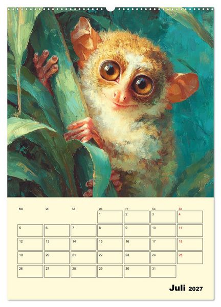 Produktbild: Koboldmakis. Kleine H&uuml;ter des Dschungels (hochwertiger Premium Wandkalender 2027 DIN A2 hoch), Kunstdruck in Hochglanz