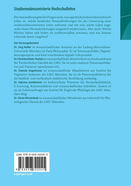 Produktbild: Studierendenzentrierte Hochschullehre