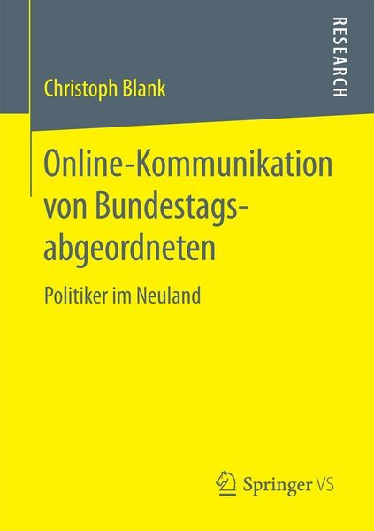 Produktbild: Online-Kommunikation von Bundestagsabgeordneten
