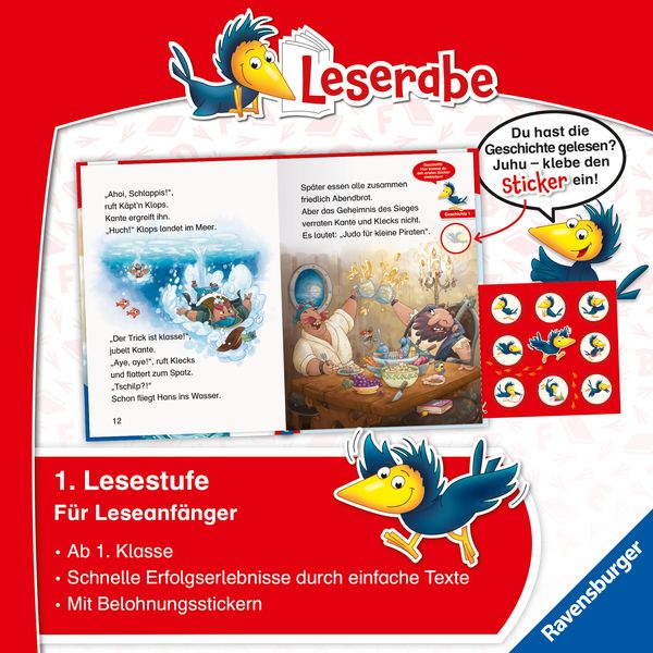 Produktbild: Leserabe 1. Lesestufe - Wilde Piratenabenteuer