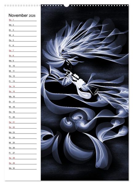 Produktbild: Textile Gewebekunst (Wandkalender 2026 DIN A2 hoch), CALVENDO Monatskalender