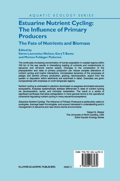Produktbild: Estuarine Nutrient Cycling: The Influence of Primary Producers