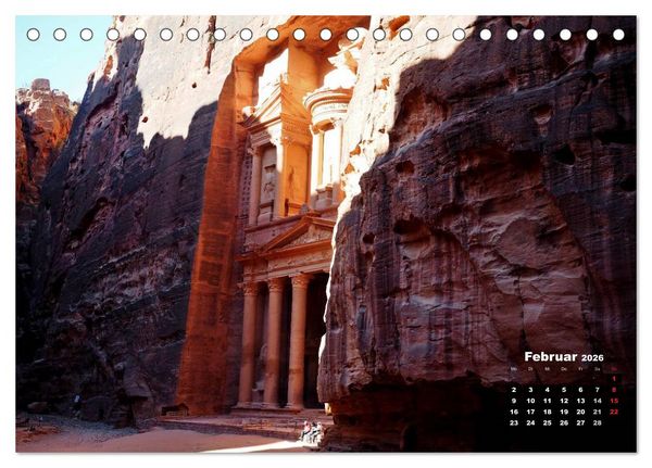 Produktbild: Petra - Felsenstadt in der W&uuml;ste (Tischkalender 2026 DIN A5 quer), CALVENDO Monatskalender