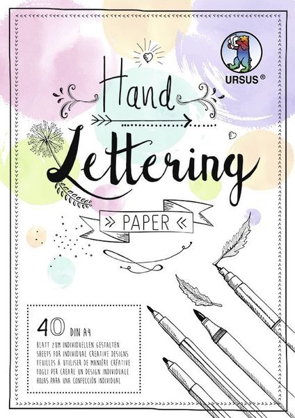 Handlettering-Block 'Pastell-Mix', DIN A4