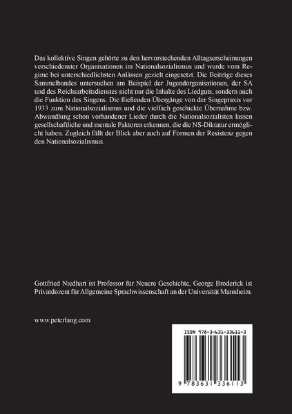 Produktbild: Lieder in Politik und Alltag des Nationalsozialismus