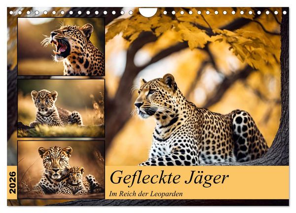 Gefleckte Jäger (Wandkalender 2026 DIN A4 quer), CALVENDO Monatskalender