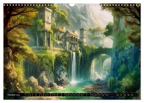 Produktbild: Im Reich der Elben (Wandkalender 2026 DIN A3 quer), CALVENDO Monatskalender