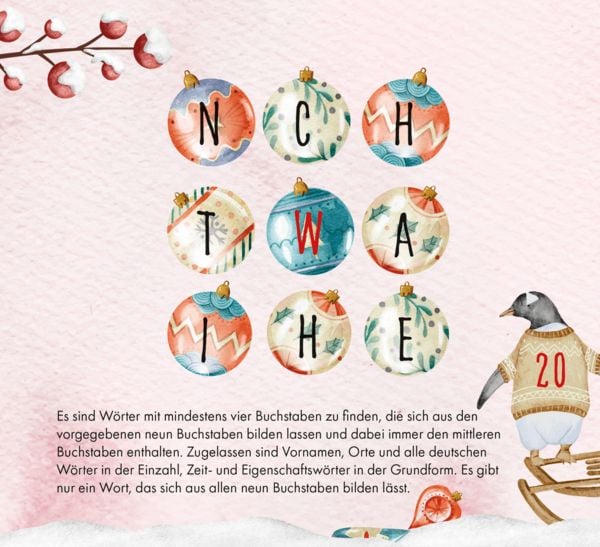 Produktbild: 24 x ultimativer R&auml;tselspa&szlig; f&uuml;r den Advent