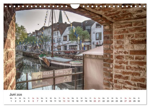 Produktbild: Buxtehude - Eine Perle in Niedersachsen (Wandkalender 2026 DIN A4 quer), CALVENDO Monatskalender