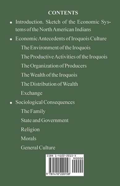 Produktbild: Economics of the Iroquois