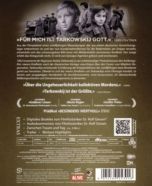 Produktbild: Iwans Kindheit &ndash; Special Restored Edition (DEFA Filmjuwelen)