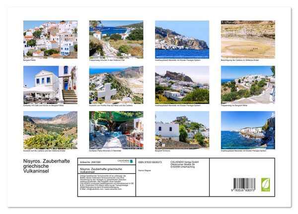 Produktbild: Nisyros. Zauberhafte griechische Vulkaninsel (Wandkalender 2026 DIN A3 quer), CALVENDO Monatskalender
