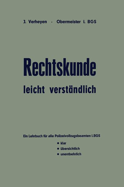 Produktbild: Rechtskunde &mdash; leicht verst&auml;ndlich