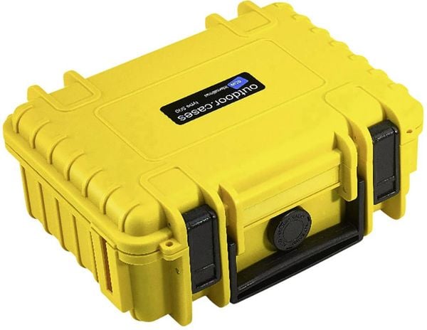B & W International Outdoor Koffer  outdoor.cases Typ 500 2.3 l (B x H x T) 230 x 180 x 90 mm Gelb 500/Y/SI