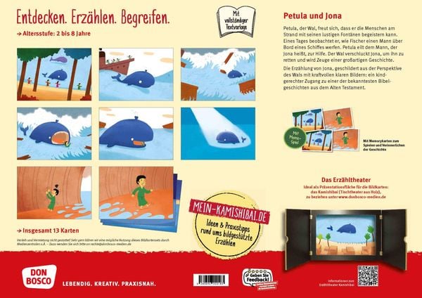Produktbild: Petula, der Wal. Kamishibai Bildkartenset