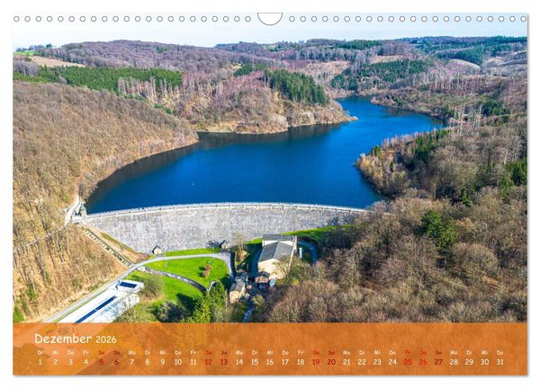 Produktbild: Talsperren der Ruhr und ihrer Nebenfl&uuml;sse aus der Vogelperspektive (Wandkalender 2026 DIN A3 quer), CALVENDO Monatskalender