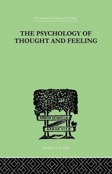Produktbild: The Psychology Of Thought And Feeling