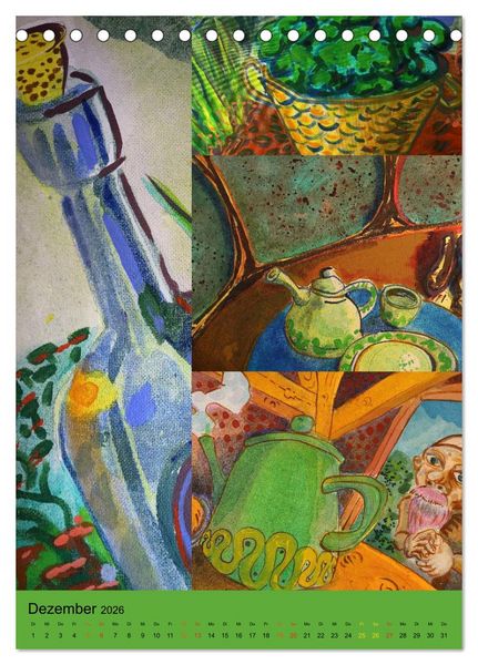 Produktbild: Thilia. Reise durch Mittelerde. Acrylmalerei von Michael Weiler. (Tischkalender 2026 DIN A5 hoch), CALVENDO Monatskalender