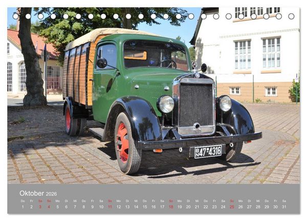 Produktbild: Oldtimer - L K W (Tischkalender 2026 DIN A5 quer), CALVENDO Monatskalender
