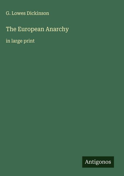 Produktbild: The European Anarchy