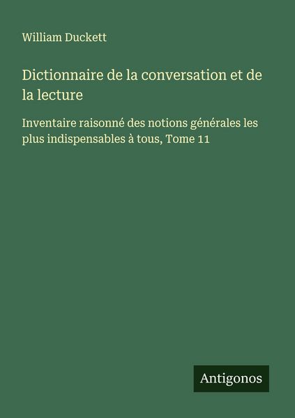 Produktbild: Dictionnaire de la conversation et de la lecture