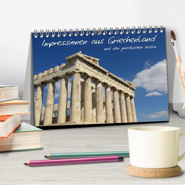 Produktbild: Impressionen aus Griechenland (Tischkalender 2026 DIN A5 quer), CALVENDO Monatskalender