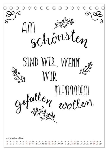 Produktbild: Spruch-Reich-handgeschriebene Spr&uuml;che von frech bis weise (Tischkalender 2026 DIN A5 hoch), CALVENDO Monatskalender