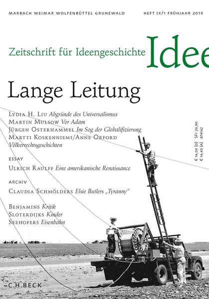 Produktbild: Zeitschrift f&uuml;r Ideengeschichte Heft IX/1 Fr&uuml;hjahr 2015