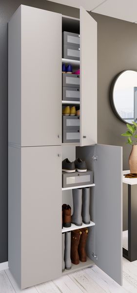 Produktbild: XL Holz Gro&szlig;er Schuhschrank Schuhkommode Lona 6